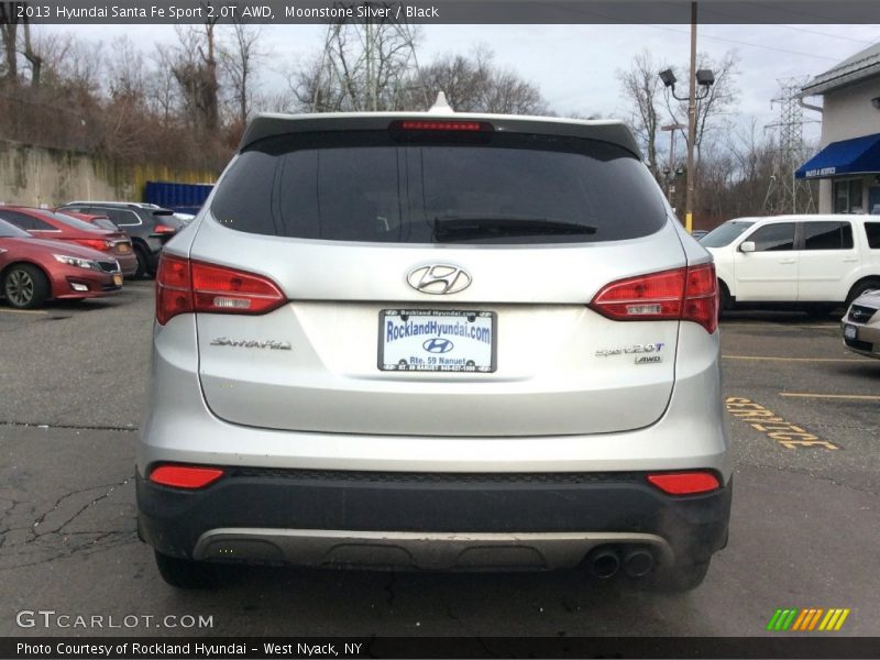 Moonstone Silver / Black 2013 Hyundai Santa Fe Sport 2.0T AWD