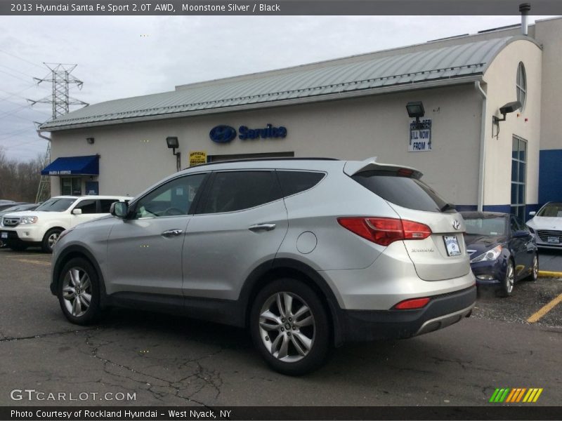 Moonstone Silver / Black 2013 Hyundai Santa Fe Sport 2.0T AWD