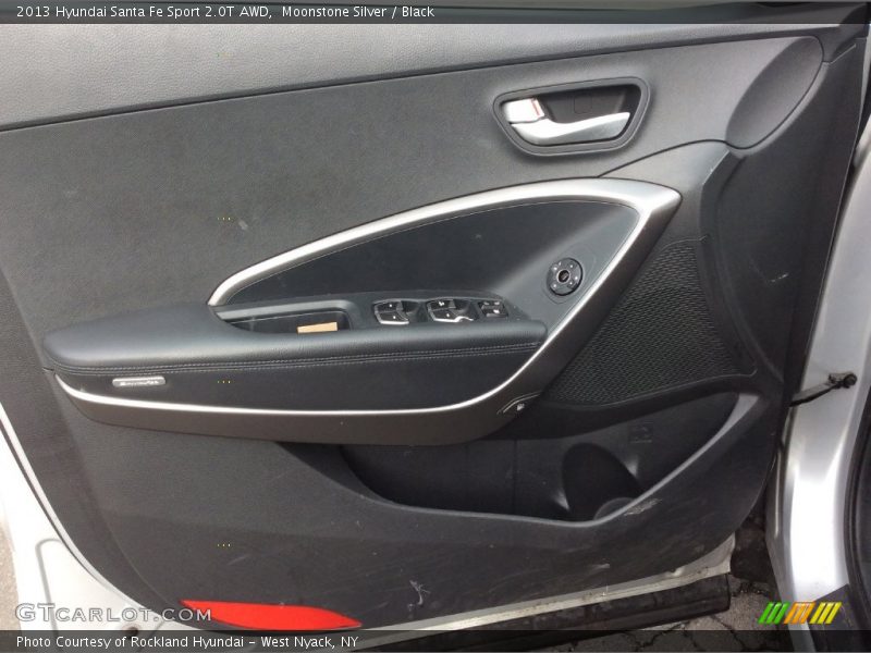 Moonstone Silver / Black 2013 Hyundai Santa Fe Sport 2.0T AWD