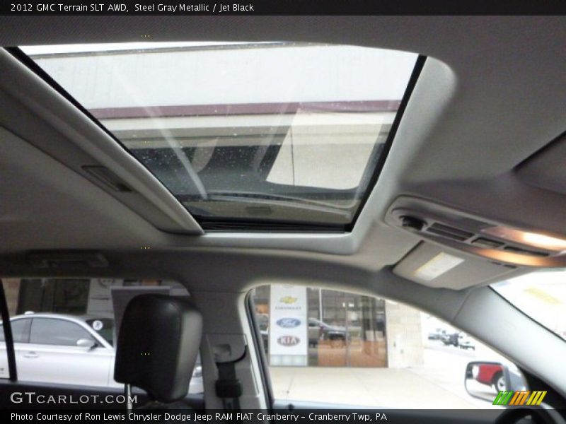 Steel Gray Metallic / Jet Black 2012 GMC Terrain SLT AWD