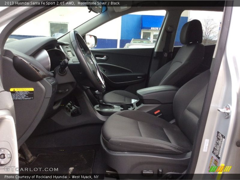 Moonstone Silver / Black 2013 Hyundai Santa Fe Sport 2.0T AWD