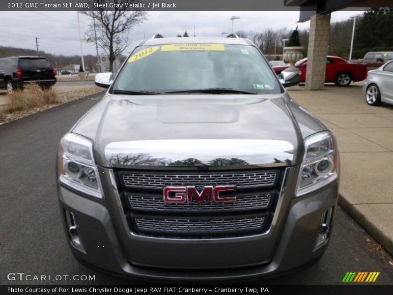 Steel Gray Metallic / Jet Black 2012 GMC Terrain SLT AWD