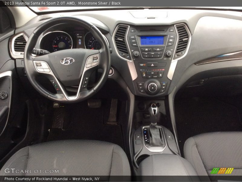 Moonstone Silver / Black 2013 Hyundai Santa Fe Sport 2.0T AWD