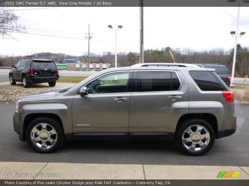 Steel Gray Metallic / Jet Black 2012 GMC Terrain SLT AWD