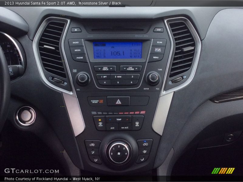 Moonstone Silver / Black 2013 Hyundai Santa Fe Sport 2.0T AWD