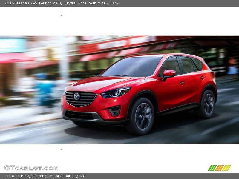 Crystal White Pearl Mica / Black 2016 Mazda CX-5 Touring AWD