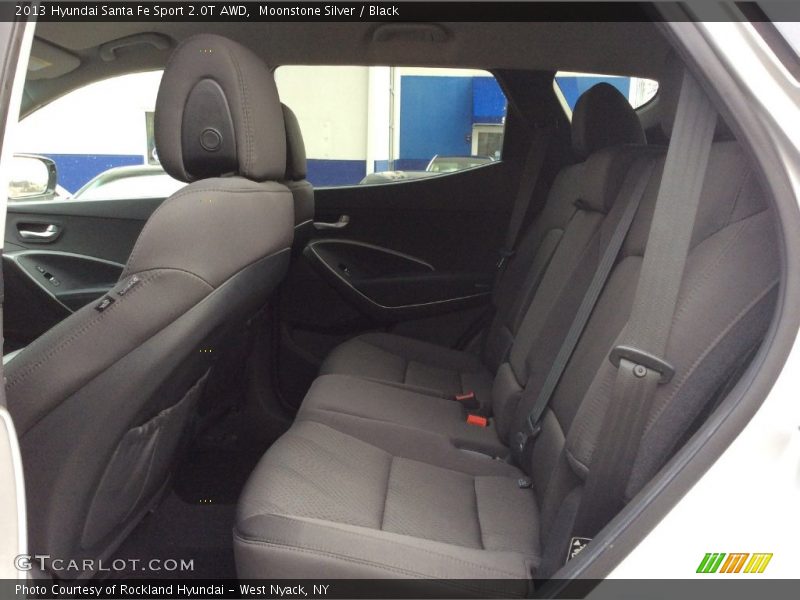 Moonstone Silver / Black 2013 Hyundai Santa Fe Sport 2.0T AWD