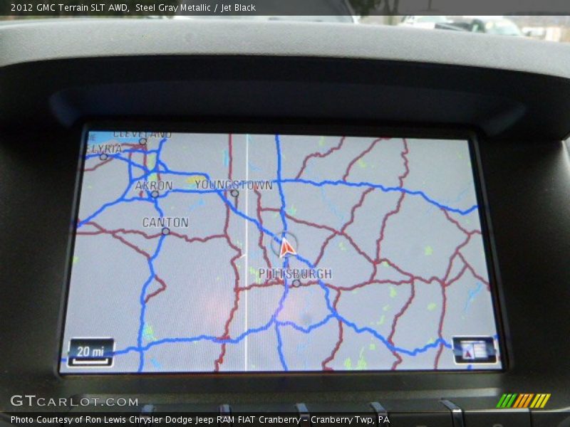 Steel Gray Metallic / Jet Black 2012 GMC Terrain SLT AWD