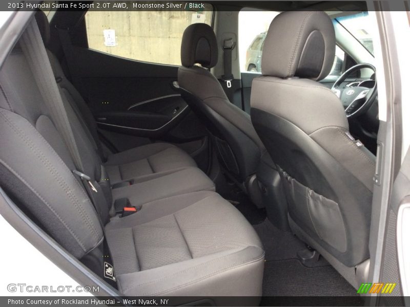 Moonstone Silver / Black 2013 Hyundai Santa Fe Sport 2.0T AWD