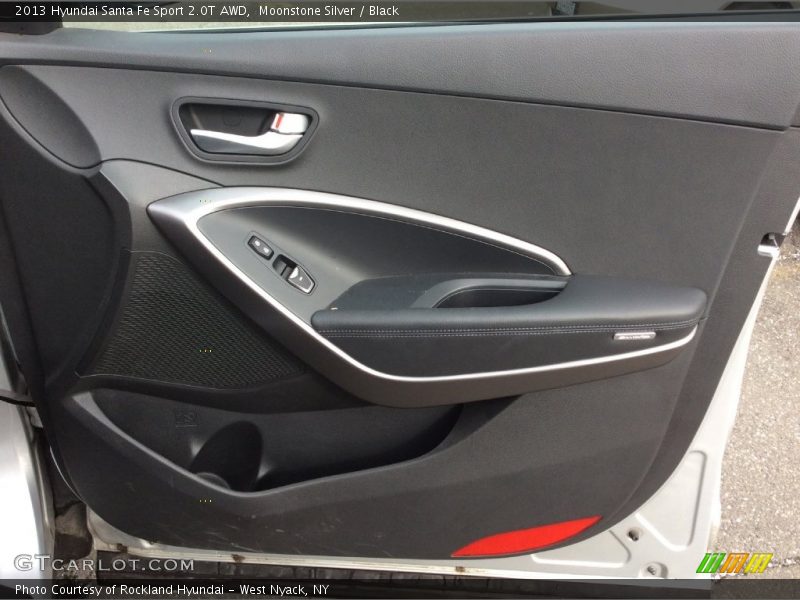 Moonstone Silver / Black 2013 Hyundai Santa Fe Sport 2.0T AWD