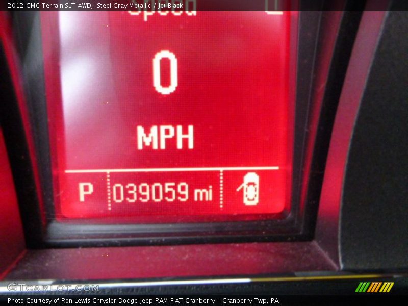 Steel Gray Metallic / Jet Black 2012 GMC Terrain SLT AWD