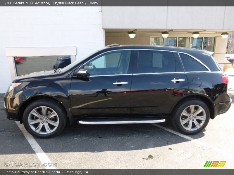 Crystal Black Pearl / Ebony 2010 Acura MDX Advance
