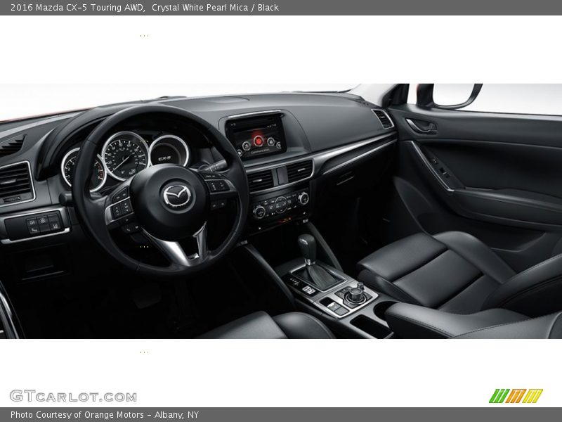 Crystal White Pearl Mica / Black 2016 Mazda CX-5 Touring AWD