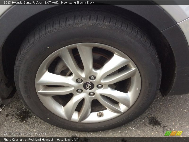 Moonstone Silver / Black 2013 Hyundai Santa Fe Sport 2.0T AWD