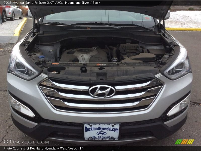 Moonstone Silver / Black 2013 Hyundai Santa Fe Sport 2.0T AWD