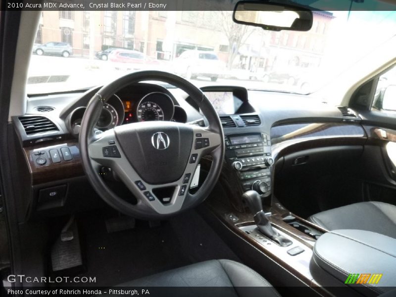 Crystal Black Pearl / Ebony 2010 Acura MDX Advance