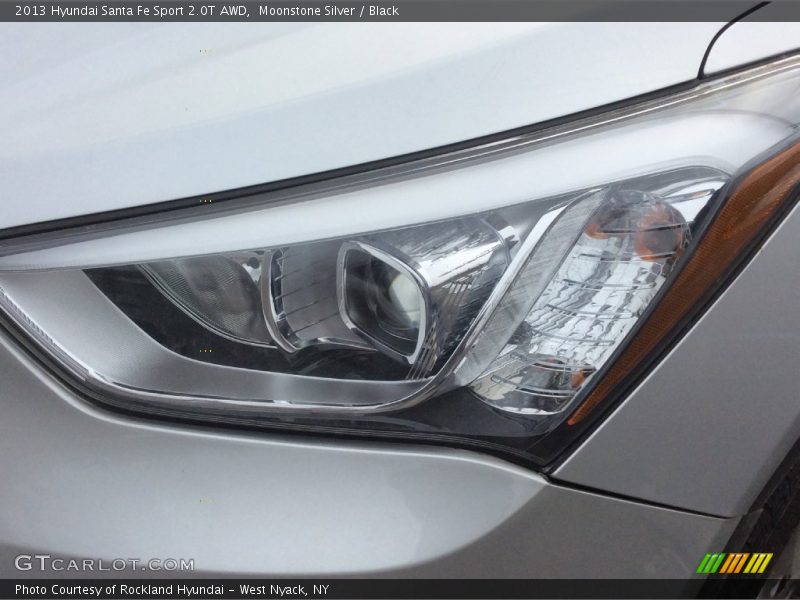 Moonstone Silver / Black 2013 Hyundai Santa Fe Sport 2.0T AWD