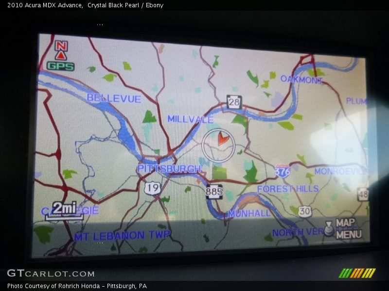 Crystal Black Pearl / Ebony 2010 Acura MDX Advance