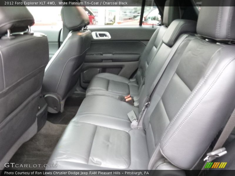 White Platinum Tri-Coat / Charcoal Black 2012 Ford Explorer XLT 4WD