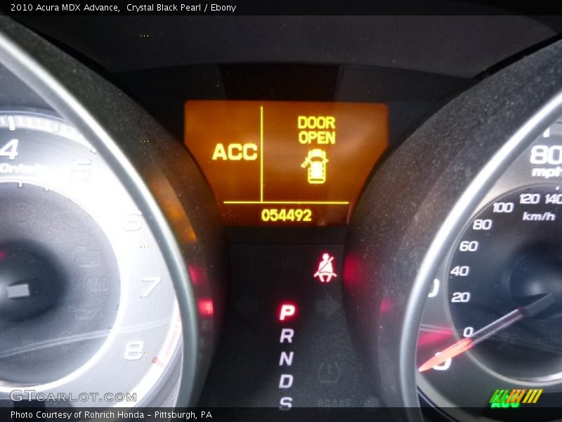 Crystal Black Pearl / Ebony 2010 Acura MDX Advance