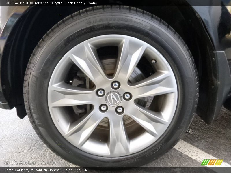 Crystal Black Pearl / Ebony 2010 Acura MDX Advance