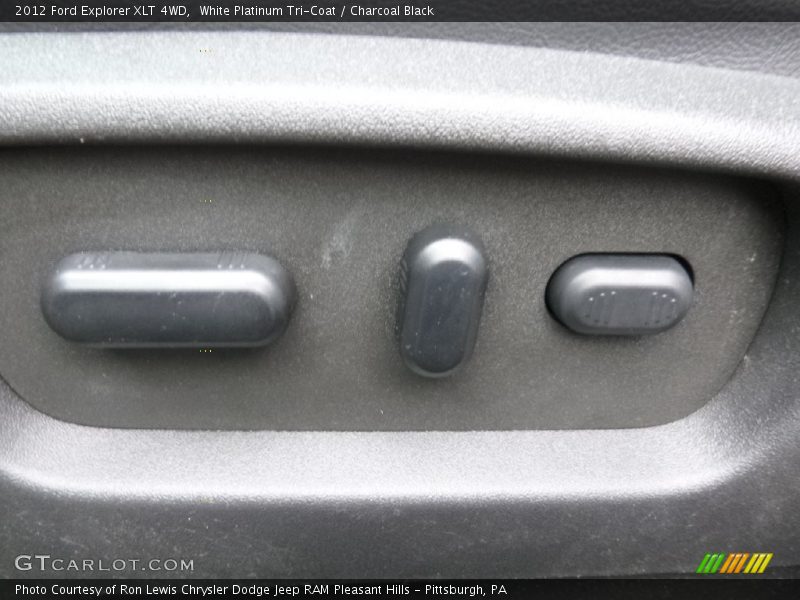 White Platinum Tri-Coat / Charcoal Black 2012 Ford Explorer XLT 4WD