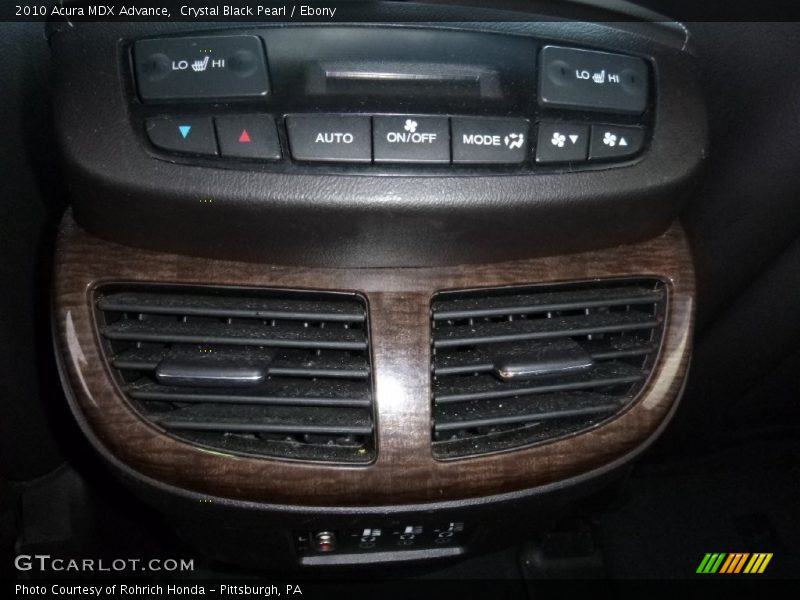 Crystal Black Pearl / Ebony 2010 Acura MDX Advance