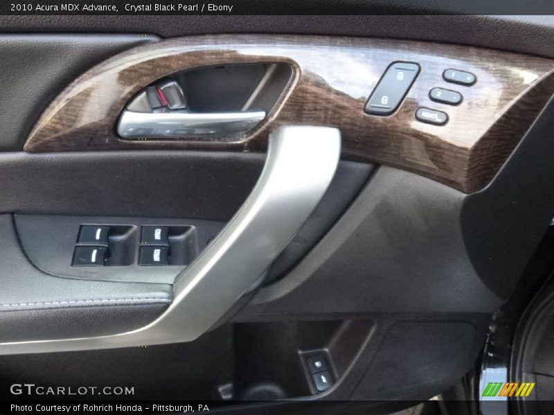Crystal Black Pearl / Ebony 2010 Acura MDX Advance