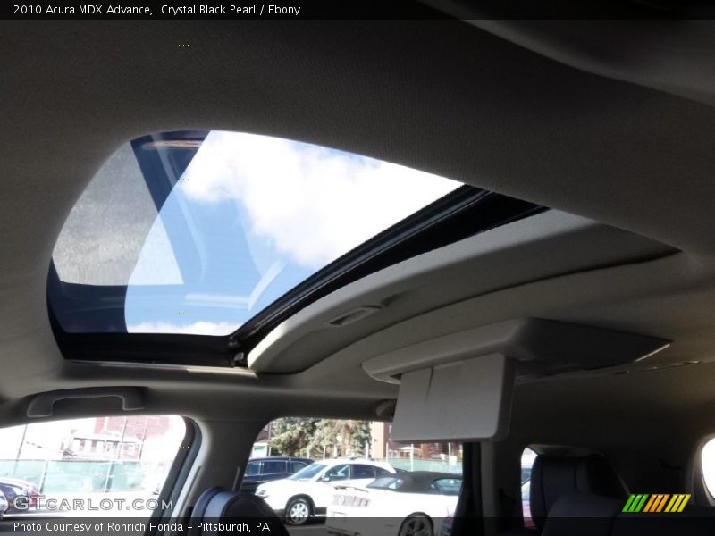 Crystal Black Pearl / Ebony 2010 Acura MDX Advance