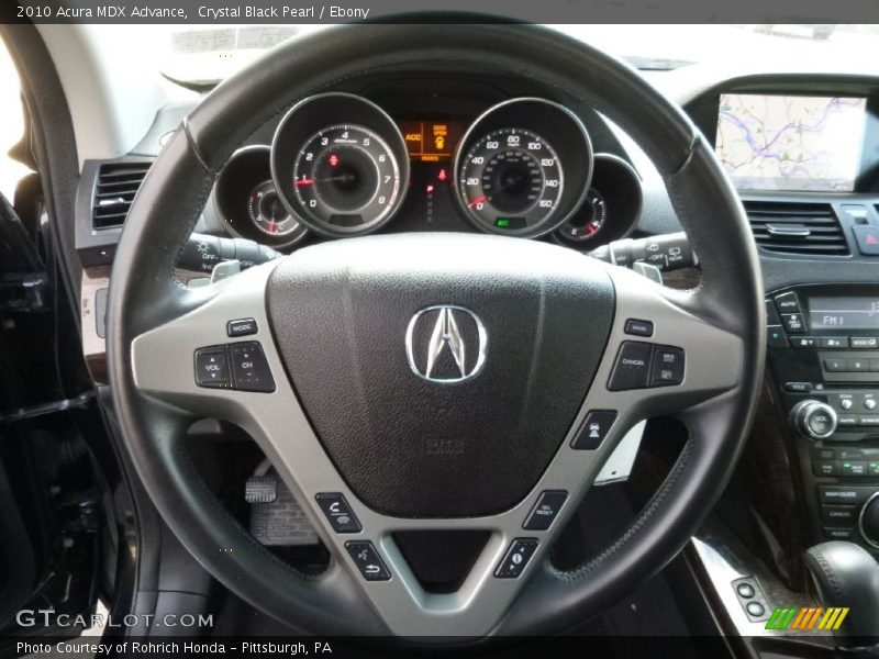 Crystal Black Pearl / Ebony 2010 Acura MDX Advance
