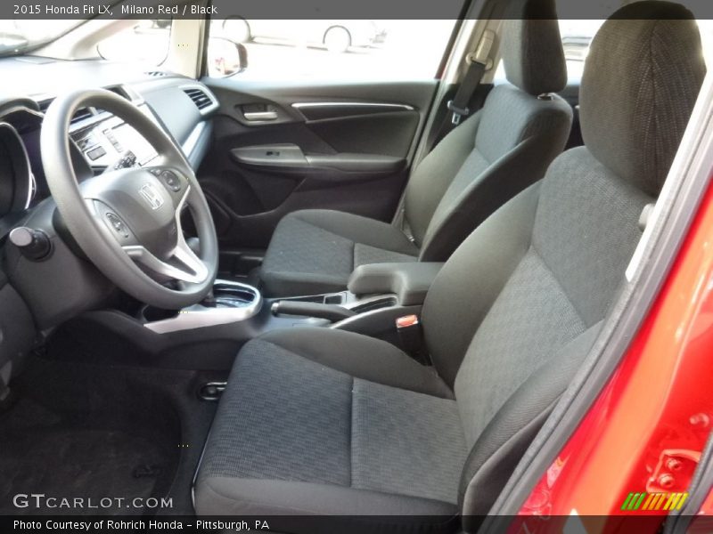 Milano Red / Black 2015 Honda Fit LX