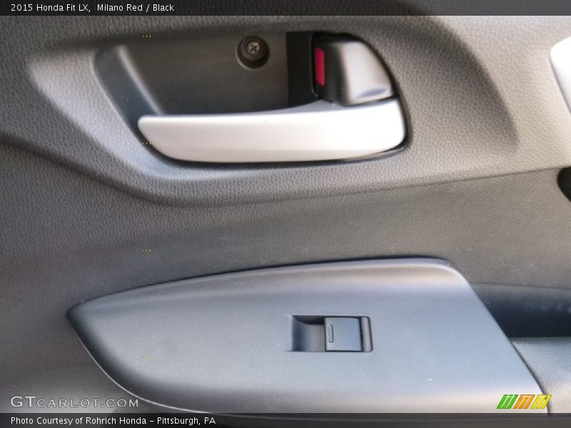 Milano Red / Black 2015 Honda Fit LX