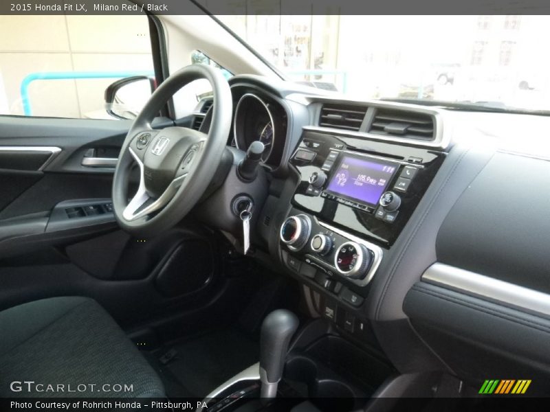 Milano Red / Black 2015 Honda Fit LX