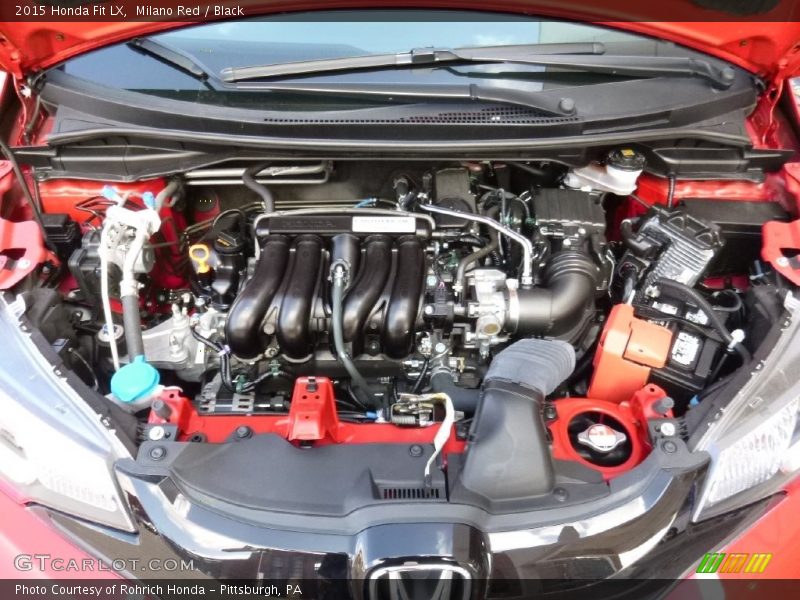 Milano Red / Black 2015 Honda Fit LX