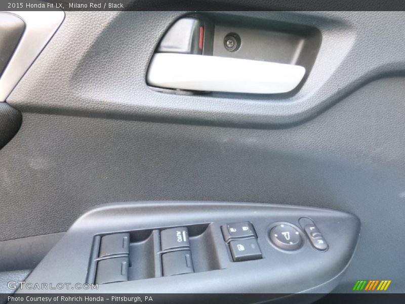 Milano Red / Black 2015 Honda Fit LX