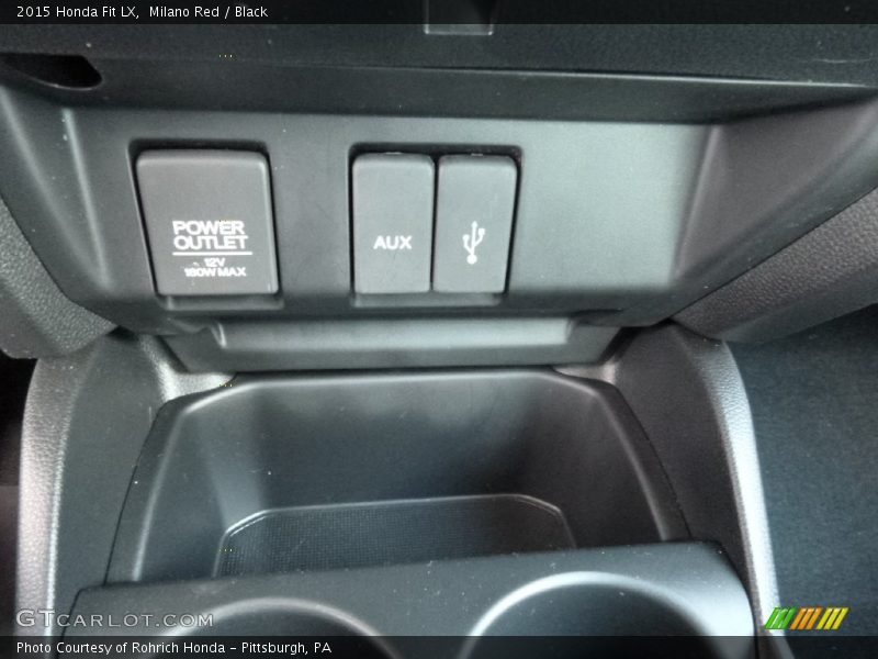 Milano Red / Black 2015 Honda Fit LX