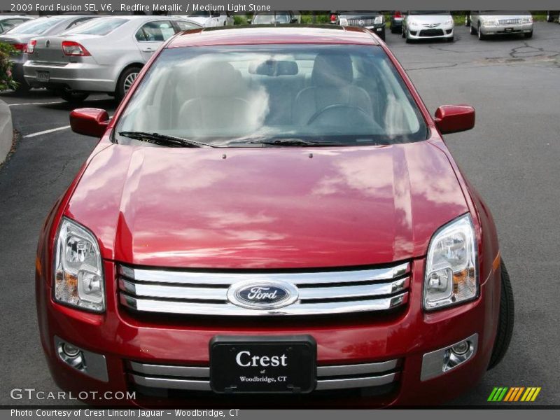 Redfire Metallic / Medium Light Stone 2009 Ford Fusion SEL V6
