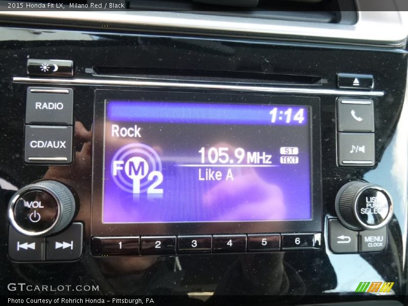 Milano Red / Black 2015 Honda Fit LX