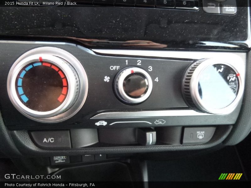 Milano Red / Black 2015 Honda Fit LX