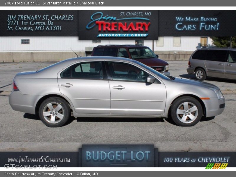 Silver Birch Metallic / Charcoal Black 2007 Ford Fusion SE