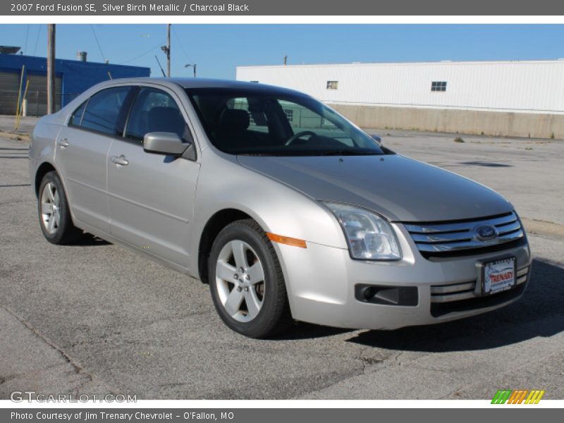 Silver Birch Metallic / Charcoal Black 2007 Ford Fusion SE