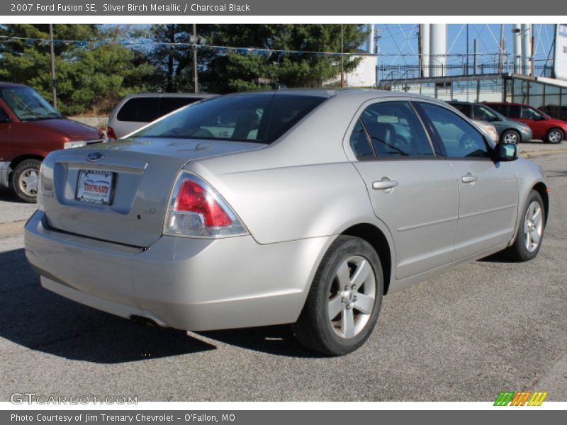 Silver Birch Metallic / Charcoal Black 2007 Ford Fusion SE