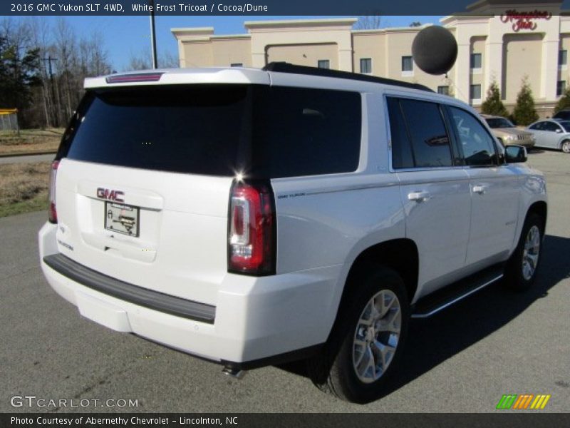 White Frost Tricoat / Cocoa/Dune 2016 GMC Yukon SLT 4WD