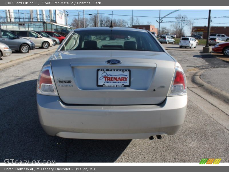 Silver Birch Metallic / Charcoal Black 2007 Ford Fusion SE