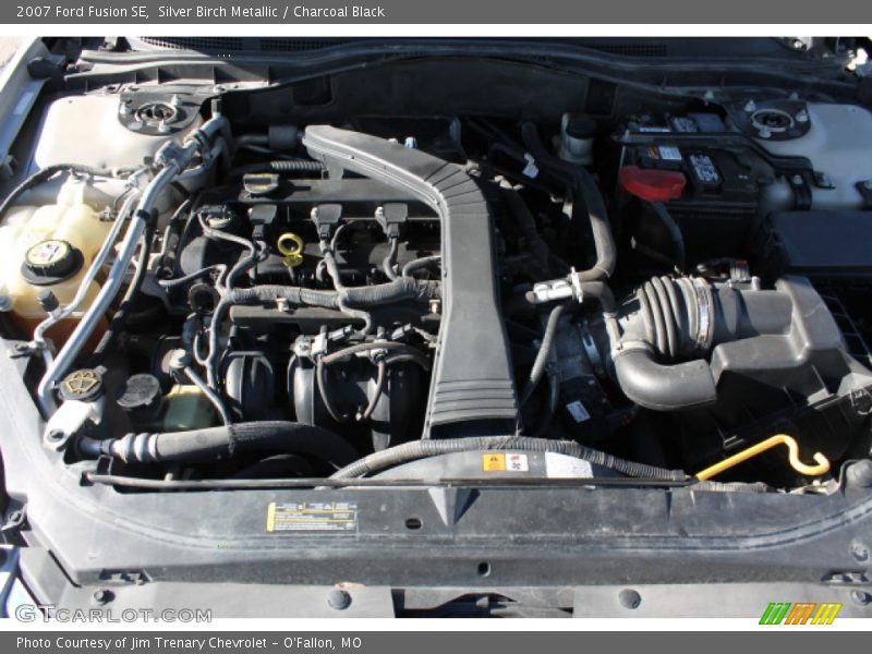 Silver Birch Metallic / Charcoal Black 2007 Ford Fusion SE