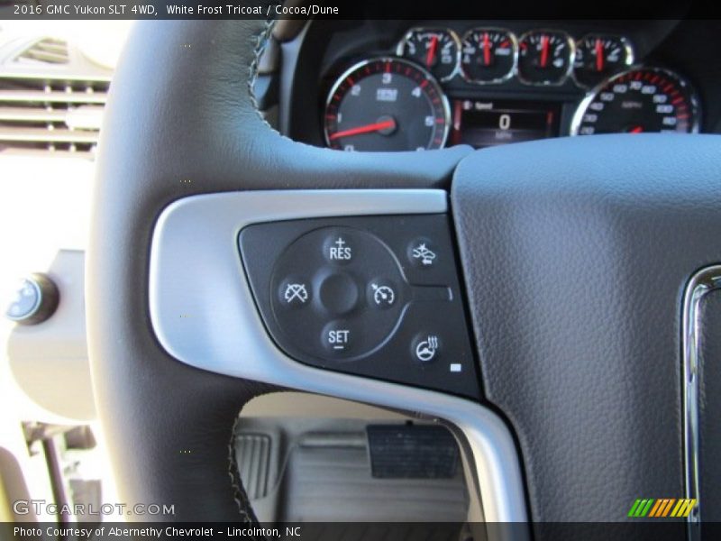 White Frost Tricoat / Cocoa/Dune 2016 GMC Yukon SLT 4WD