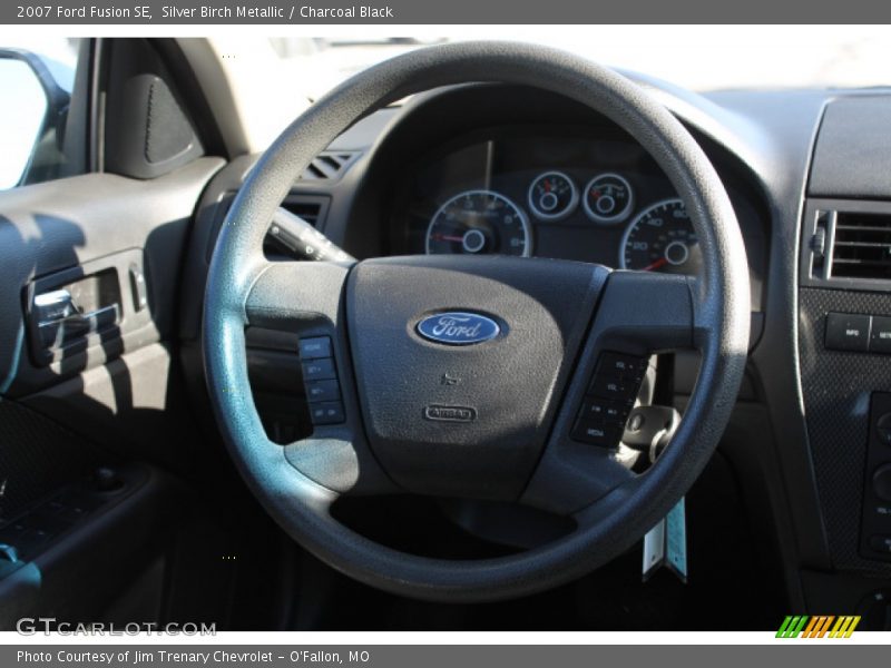 Silver Birch Metallic / Charcoal Black 2007 Ford Fusion SE