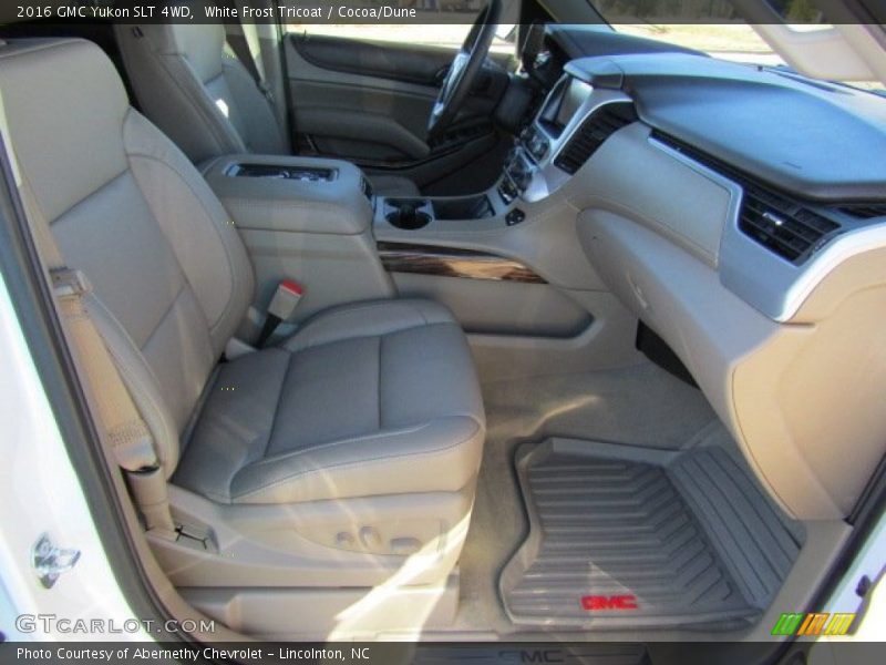 White Frost Tricoat / Cocoa/Dune 2016 GMC Yukon SLT 4WD