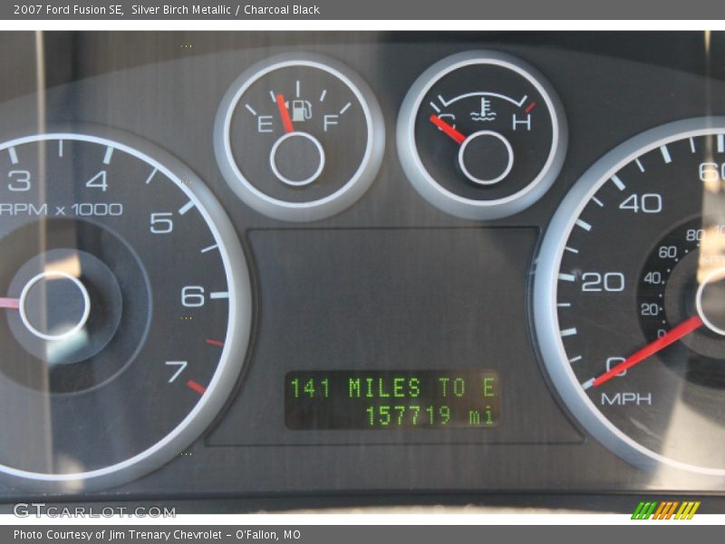 Silver Birch Metallic / Charcoal Black 2007 Ford Fusion SE