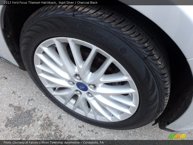 Ingot Silver / Charcoal Black 2013 Ford Focus Titanium Hatchback